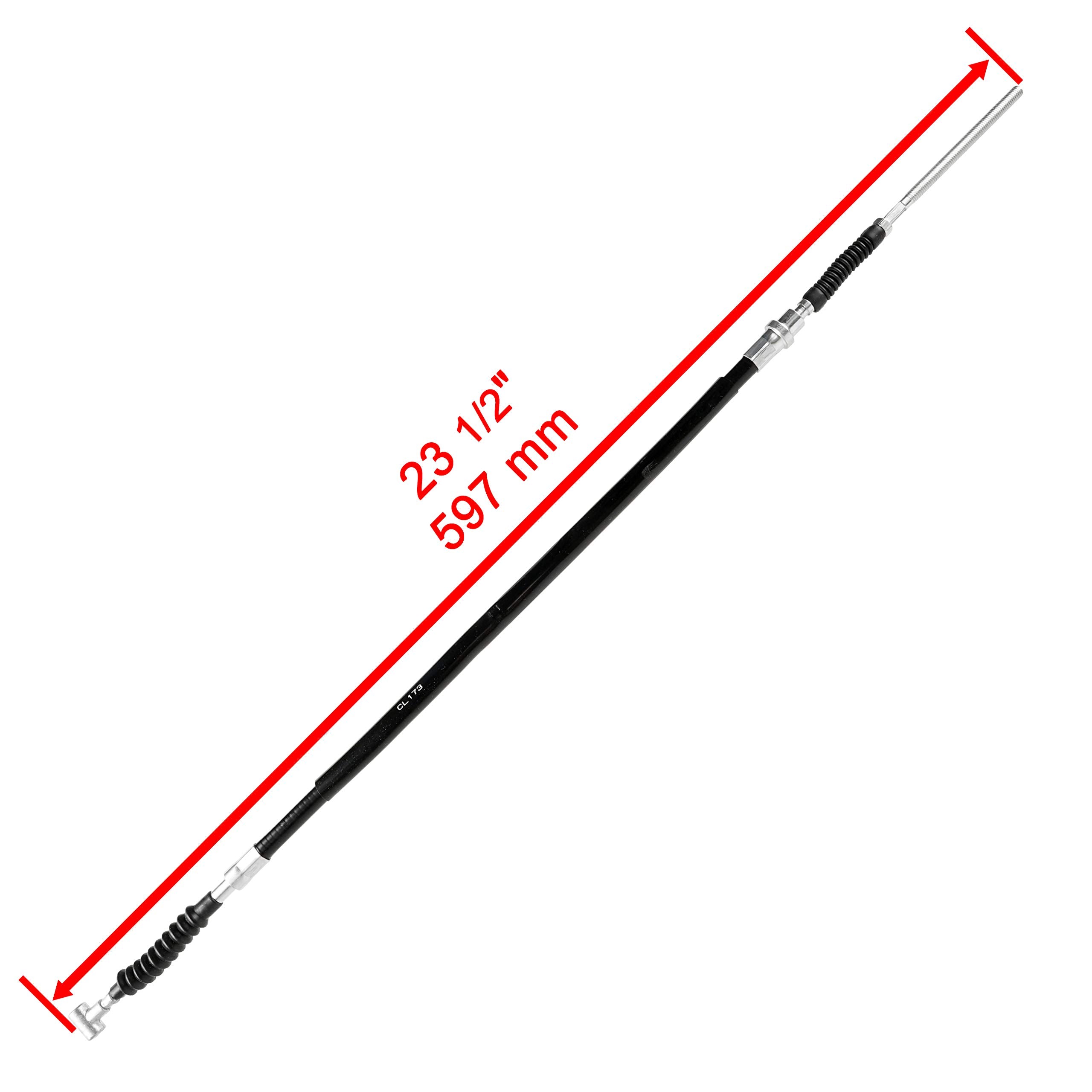 Caltric rear brake cable for Honda TRX350FM, reliable stopping power.