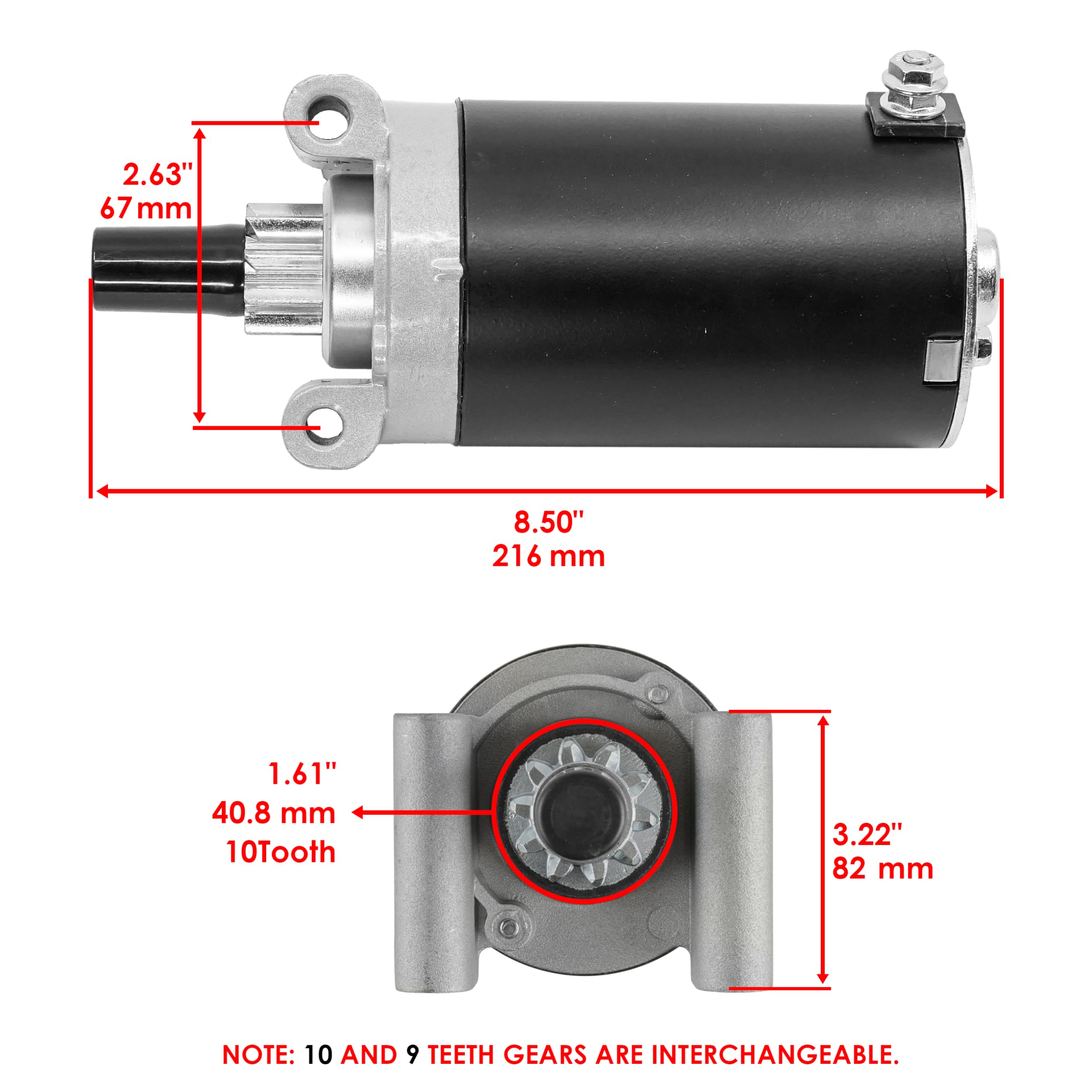 Caltric starter in box, packaged for safe shipping.