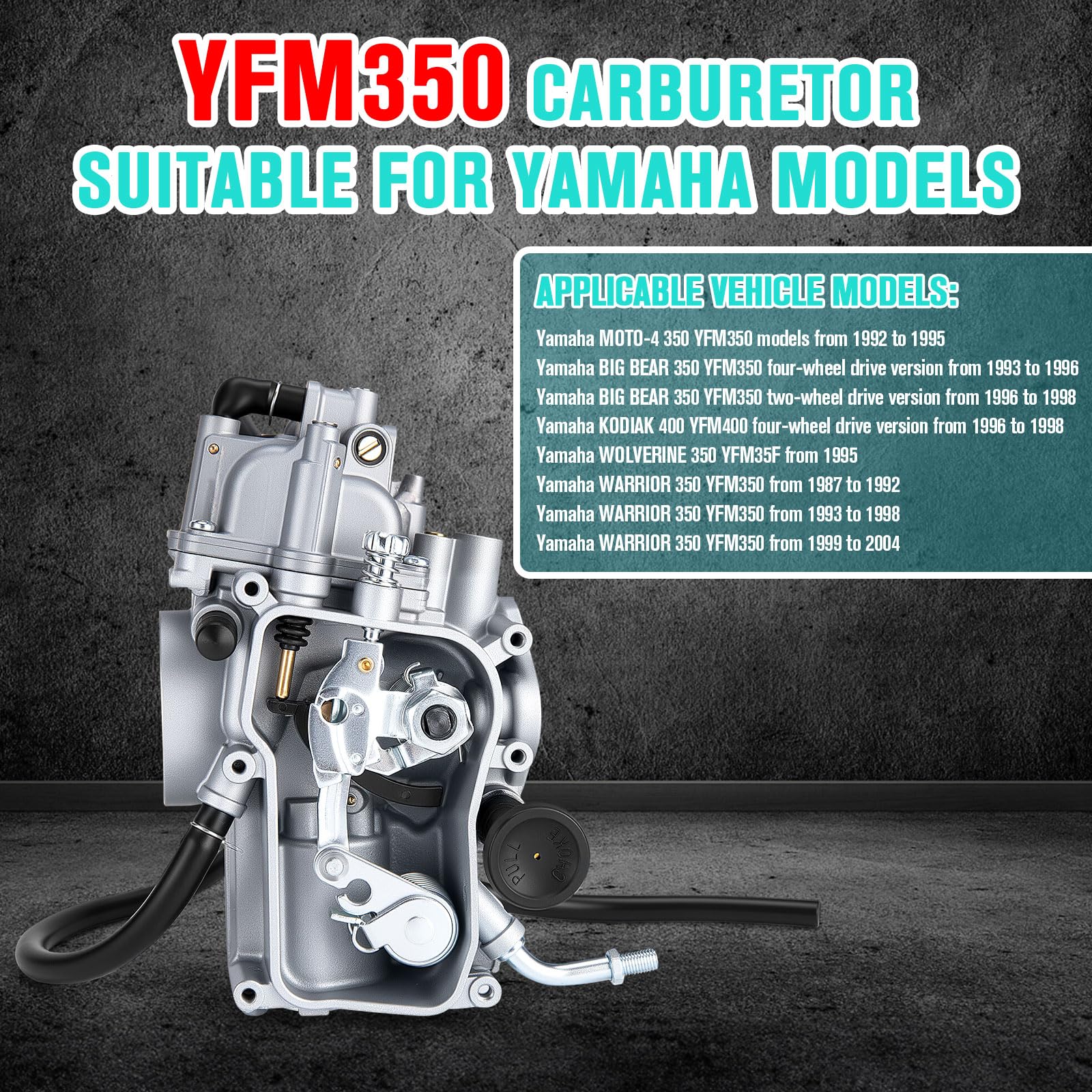 CALU LUKY YFM350 intake manifold ensures precise mounting for reliable starts.