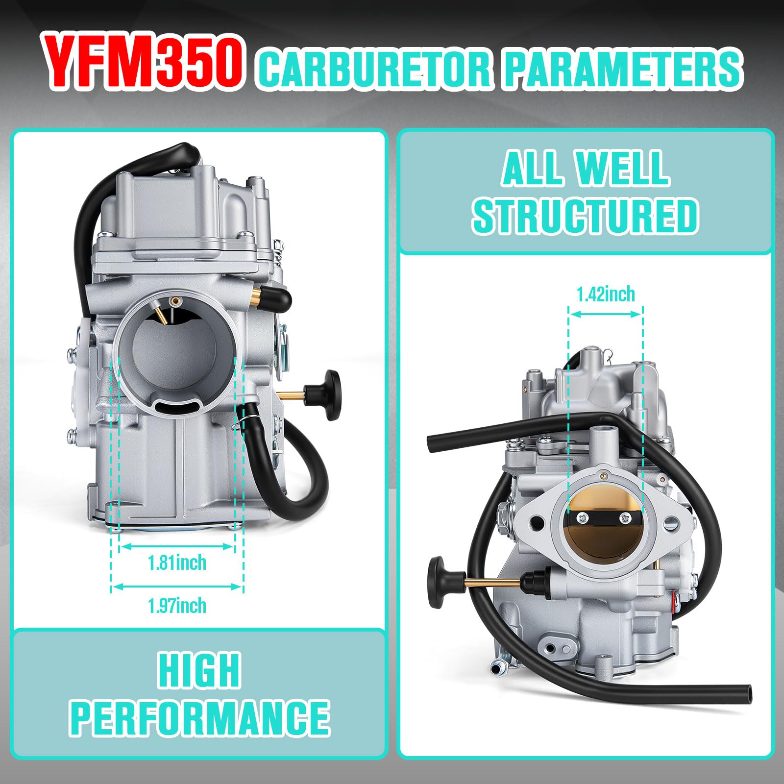 CALU LUKY YFM350 package includes all essential components for quick replacement.