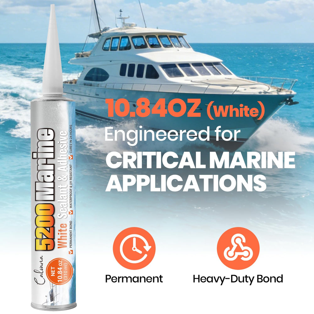 Calvana 5200 sealant applied to hull joint for a strong seal