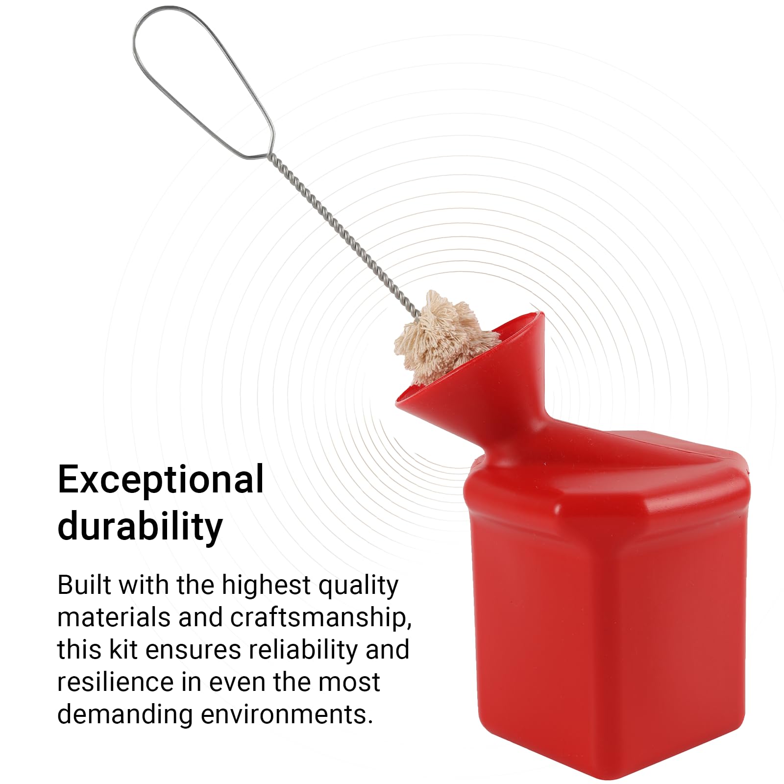 Calvana angled universal lube bottle delivers reliable performance during maintenance.