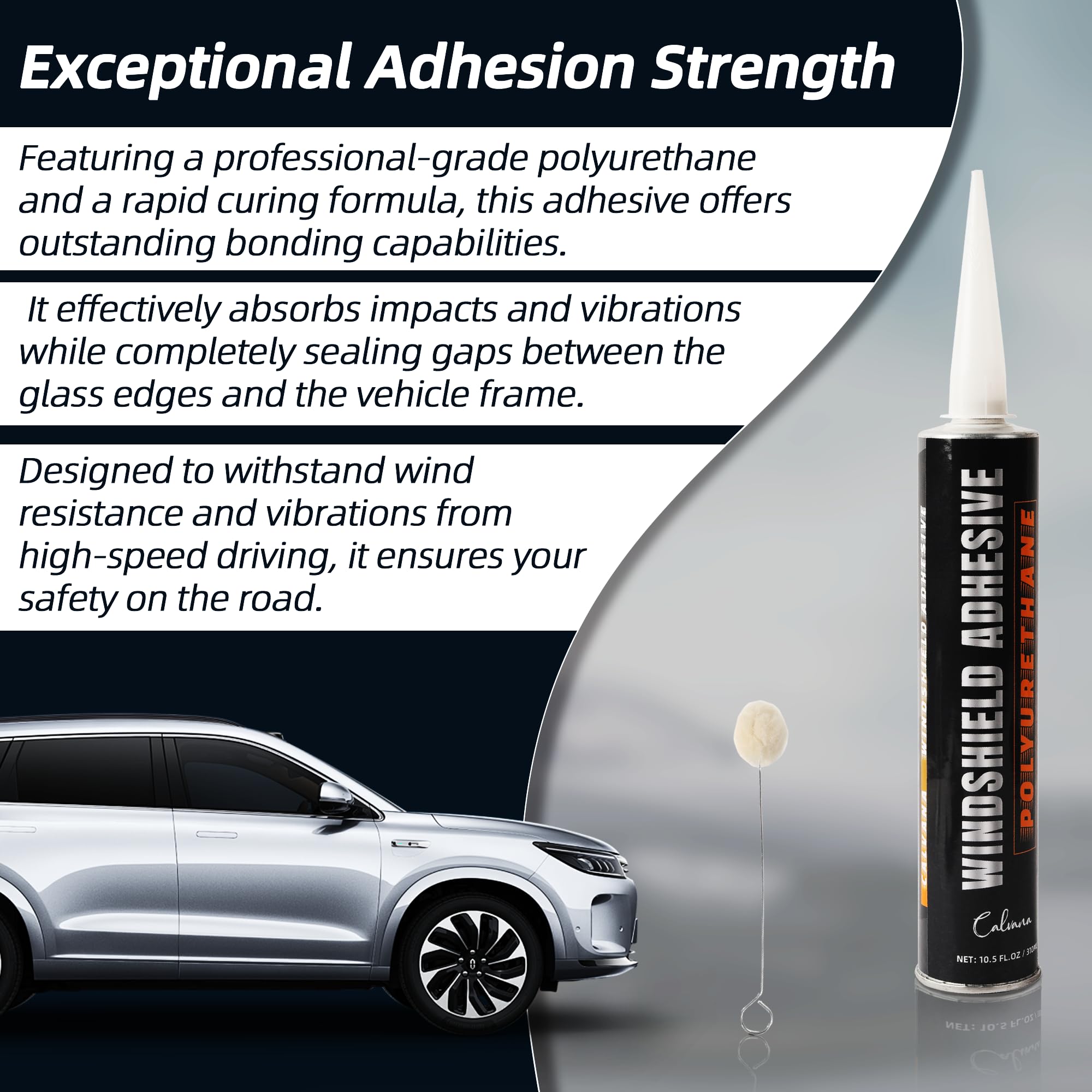 Calvana car window sealant included for complete kit reliability