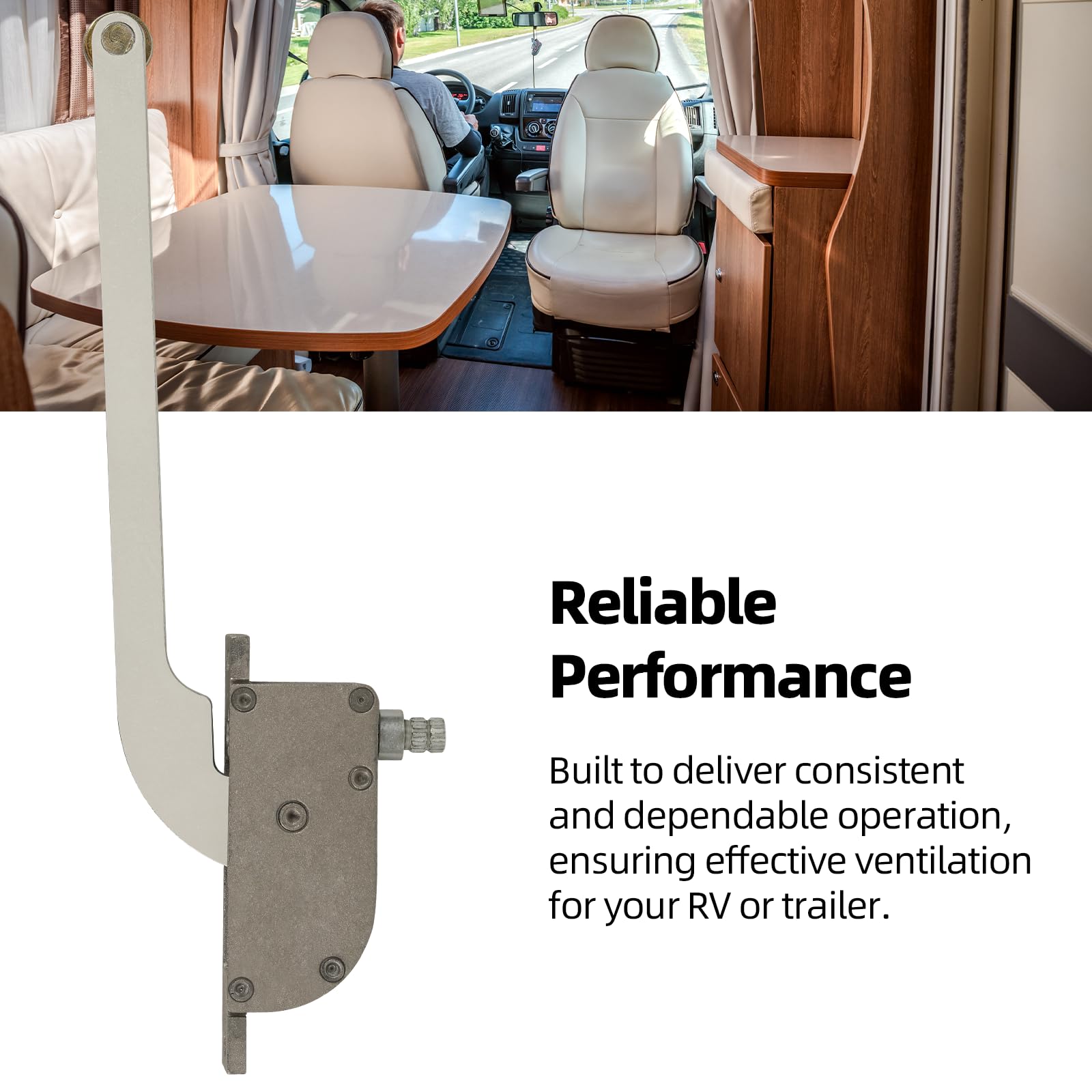 Calvana replacement operator for 14-inch Elixir and Jensen vents, with 6-inch arm.