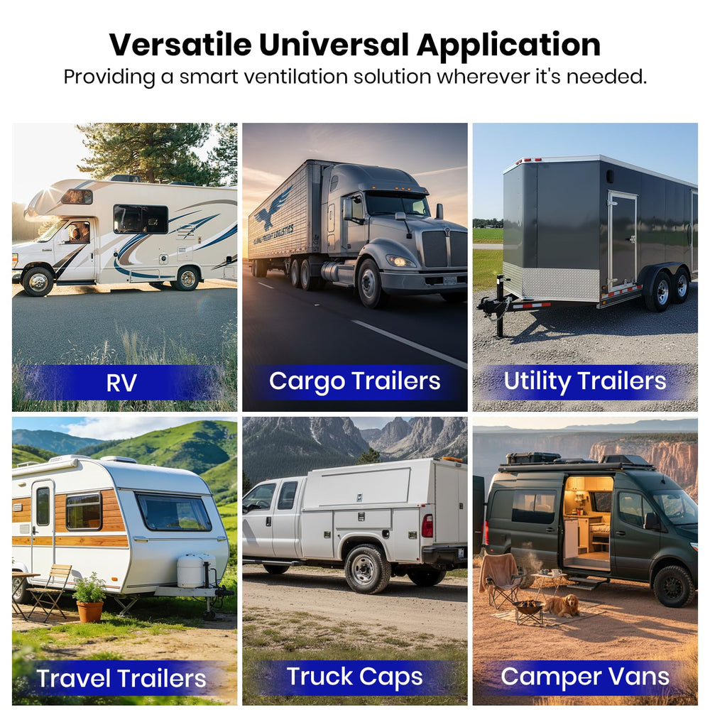 Calvana vent cover's durable design delivers reliable performance on trips.