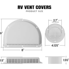 Calvana vent cover universal fit for trailers, trucks, and cargo enclosures improves ventilation.