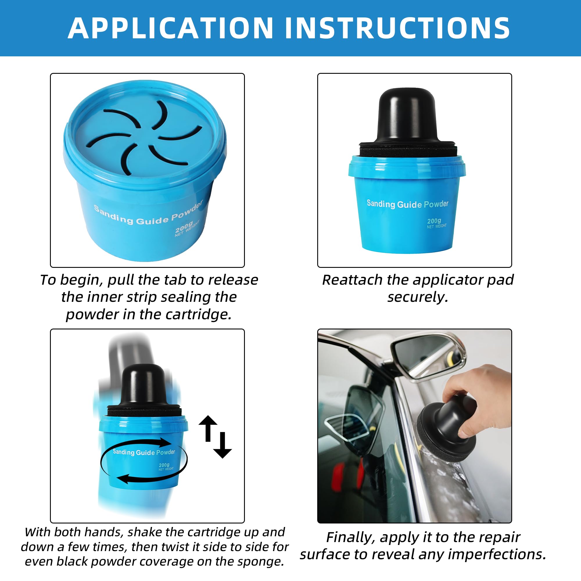 Calvana powder suitable for wet and dry sanding applications