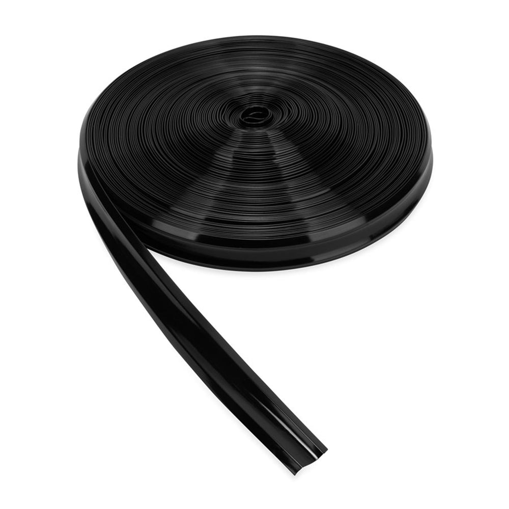 Vinyl trim insert with UV inhibitors helps extend life.