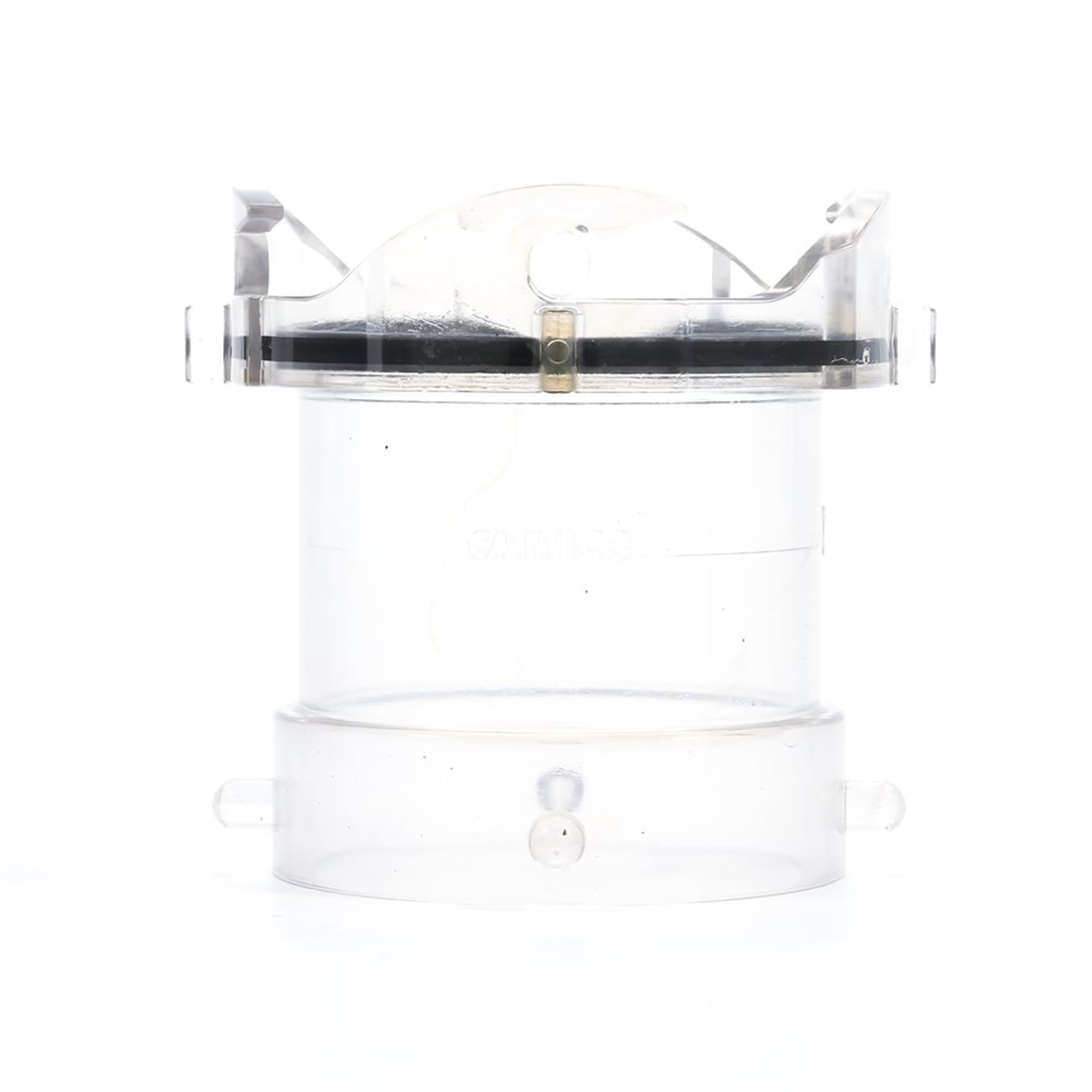 Camco 39562 clear adapter with transparent body shows rinse status clearly.