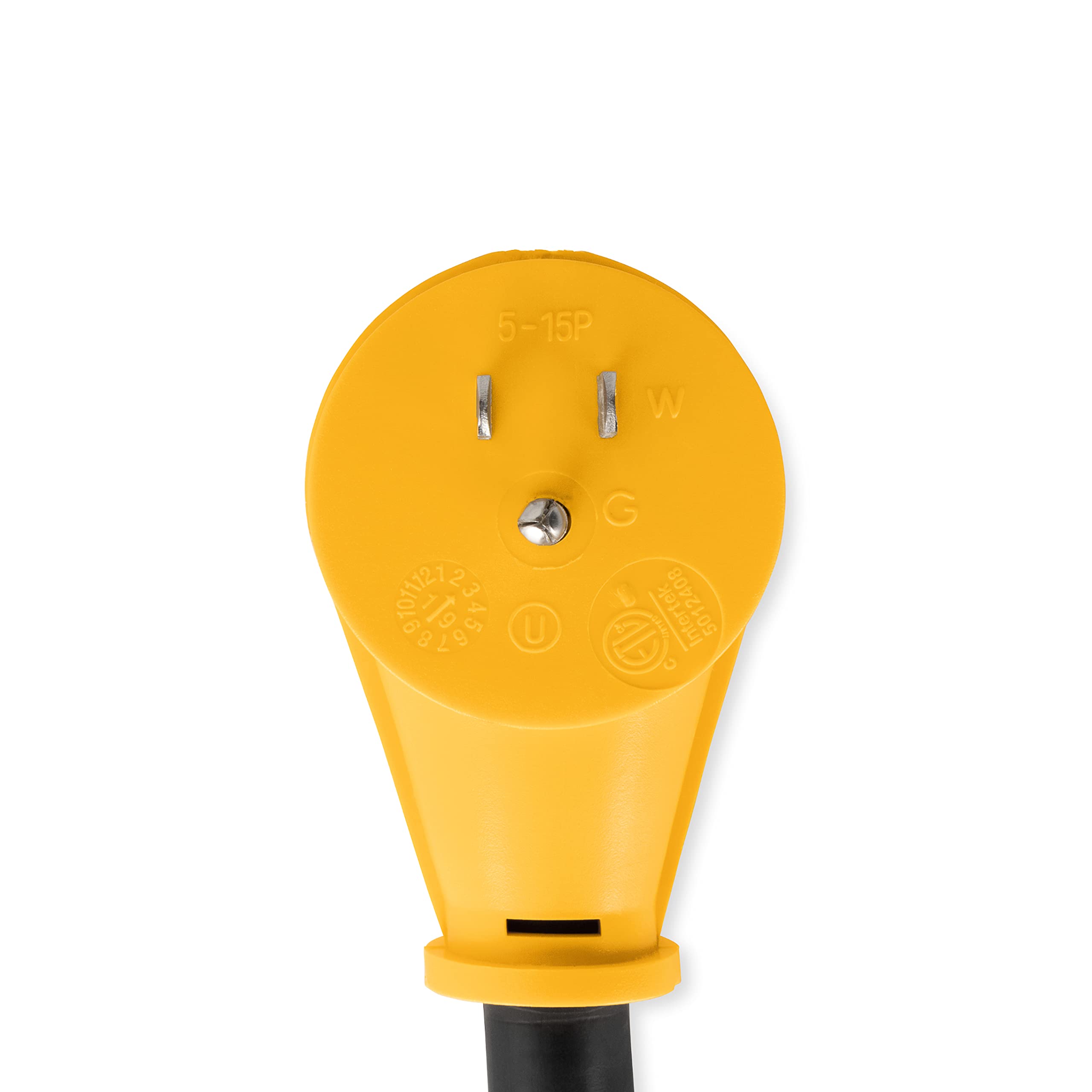 Camco 50-amp female NEMA 14-50R for RV power needs.
