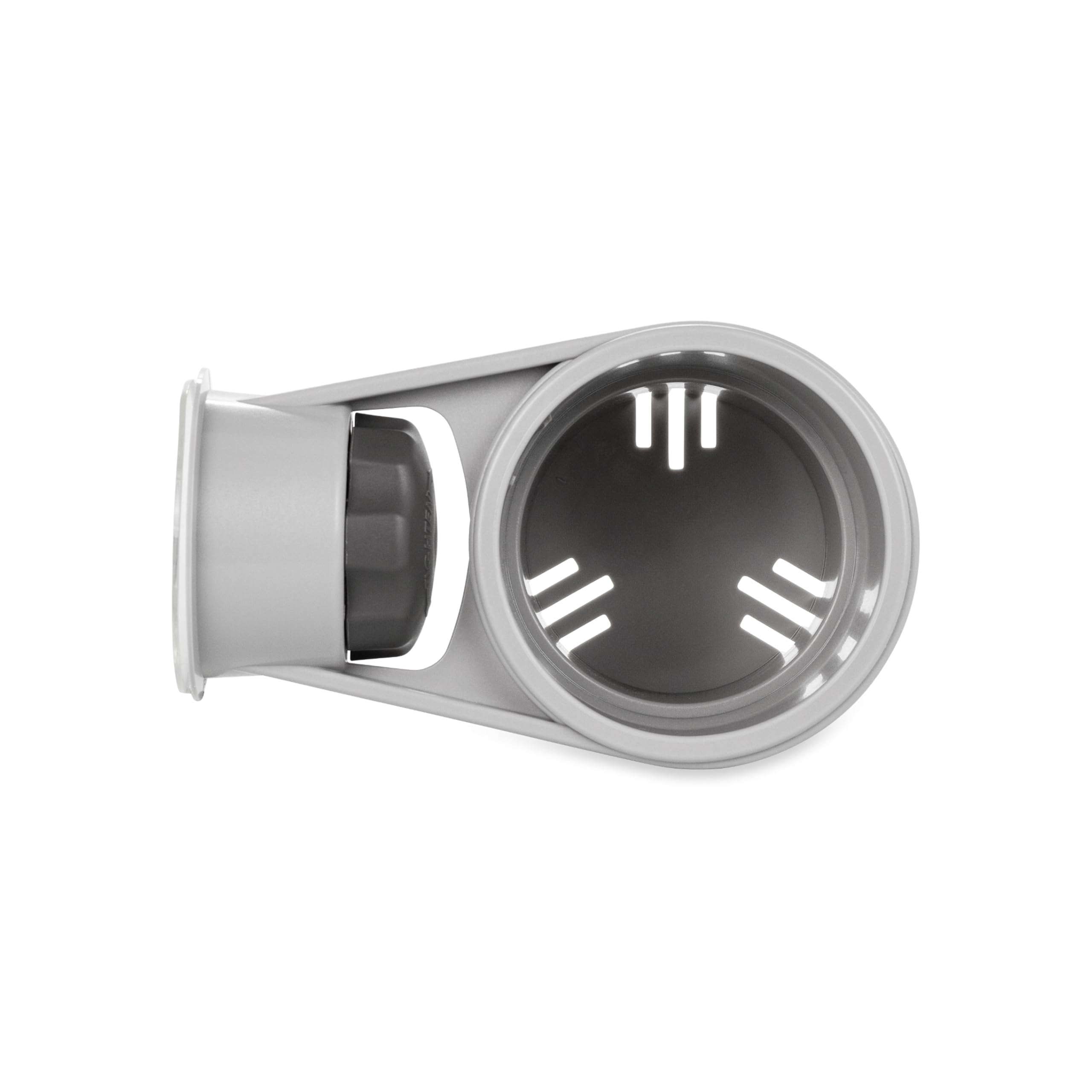 Camco auto cup holder mechanical suction mount on smooth surfaces.