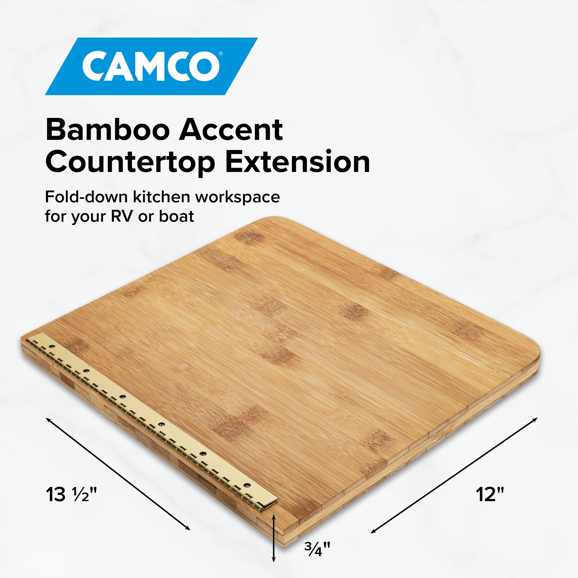 Camco RV Countertop Extension in-use during road meal prep