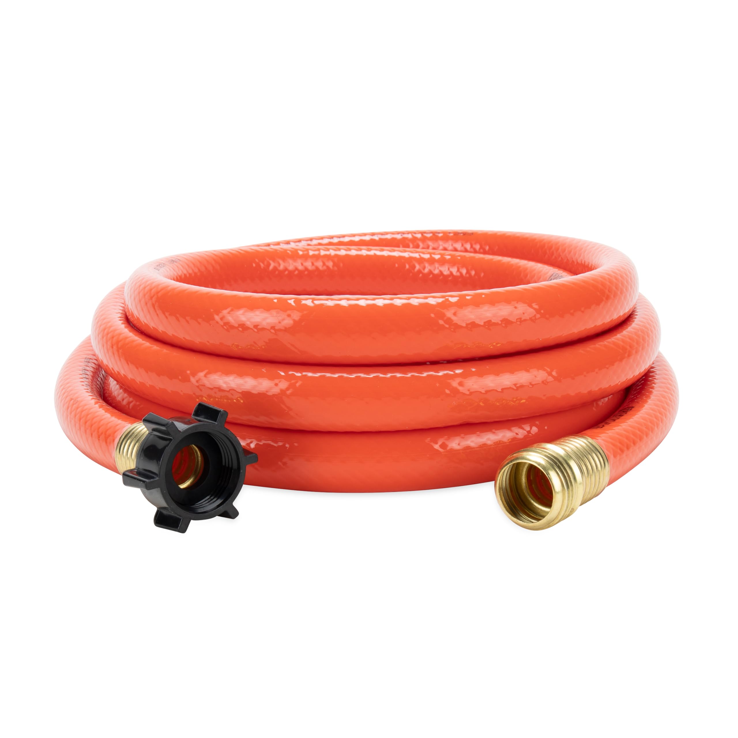 Bright orange Camco sewer hose clearly marks dirty-water use.