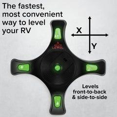 Camco EZ Level auto shut-off conserves battery life during use.