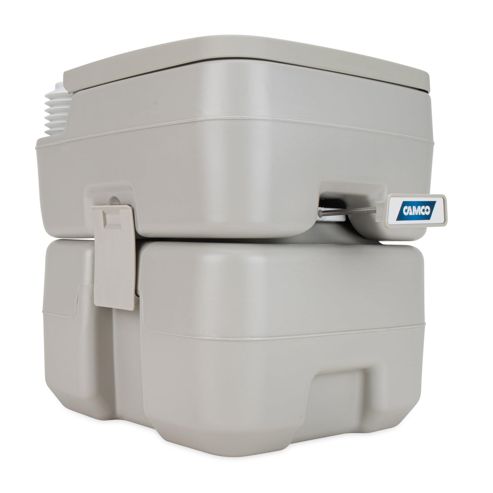 Camco compact carry handle for simple one-handed transport.
