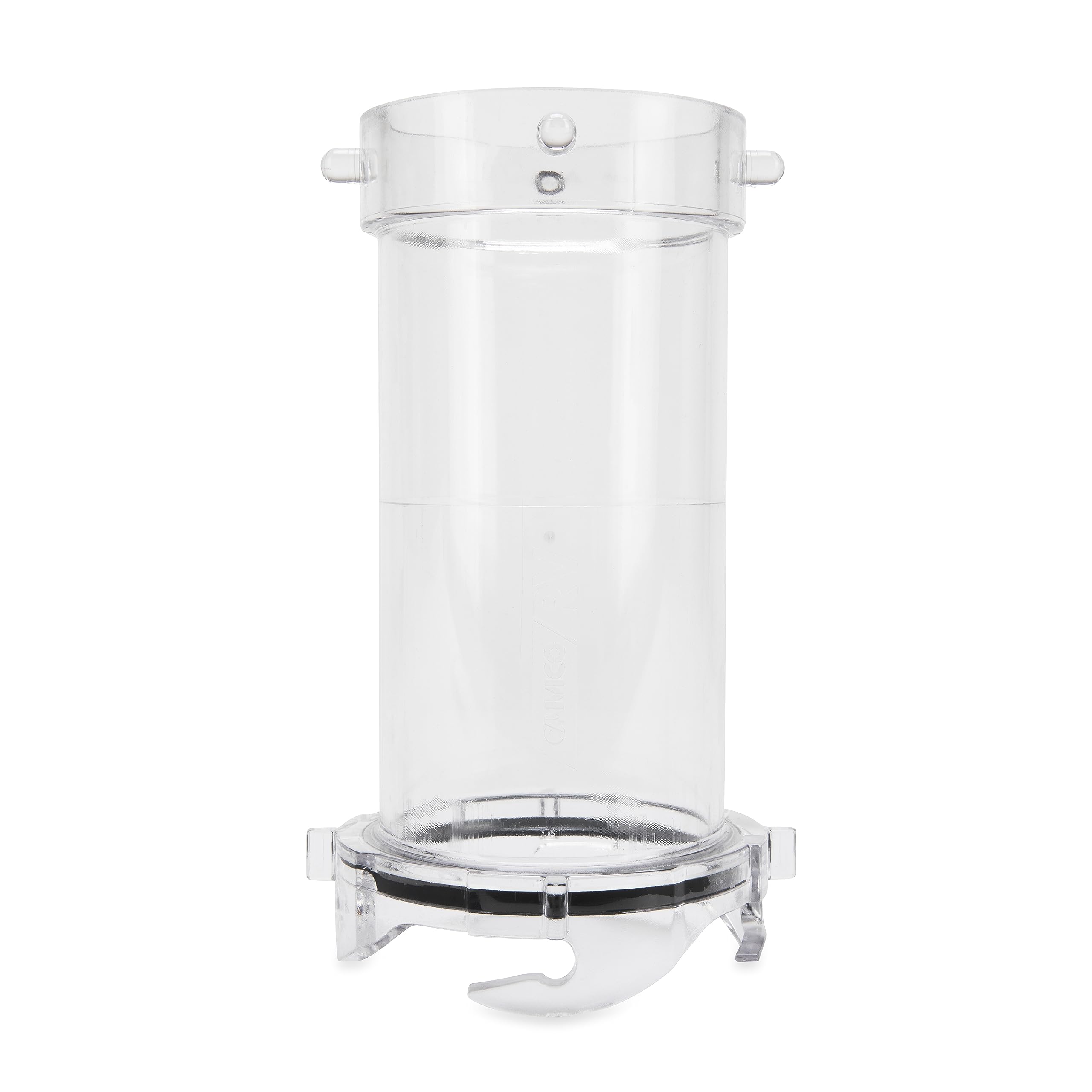 Camco Clear RV Sewer Extender shows 7-inch length for easier hookups and visual rinse