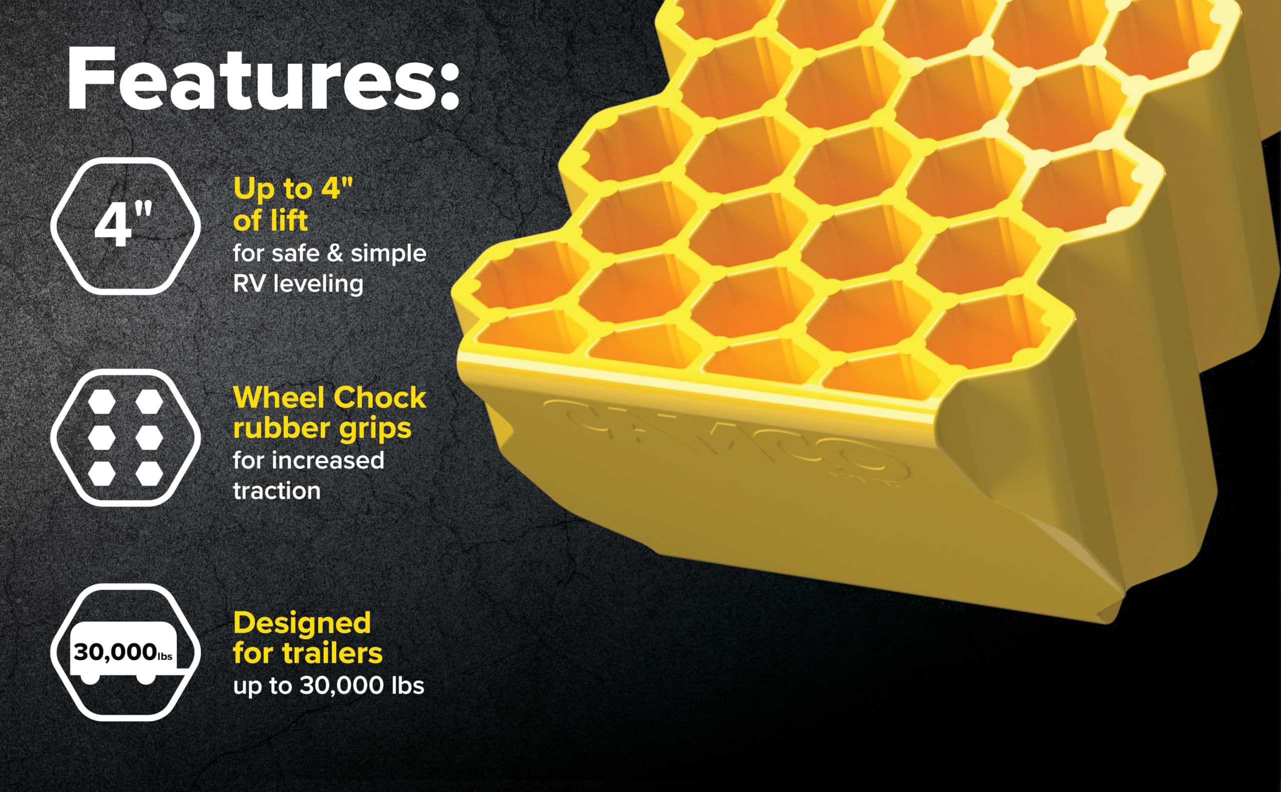 Honeycomb build keeps the leveler light yet durable during transport.