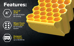Honeycomb build keeps the leveler light yet durable during transport.