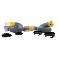 Camco Deluxe 20ft sewer hose with swivels for easy RV dumping.