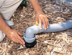 Camco Easy Slip stored inside a 4-inch bumper for neat, hassle-free storage.