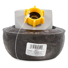 Camco Easy Slip Water Seal Sewer Fitting in gray, front view shows secure connection.