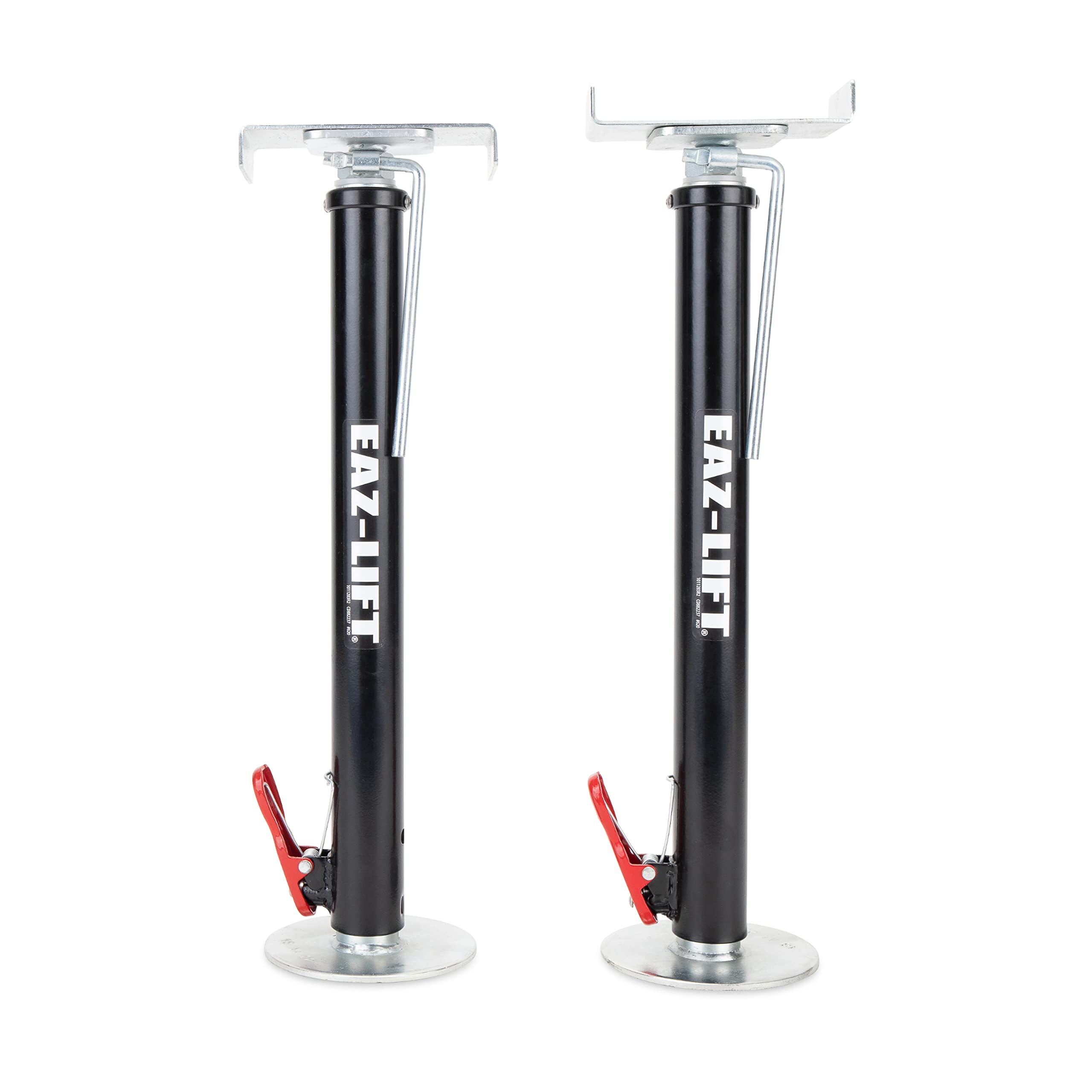 Camco Eaz-Lift extended slide-out support stabilizing the RV during use.