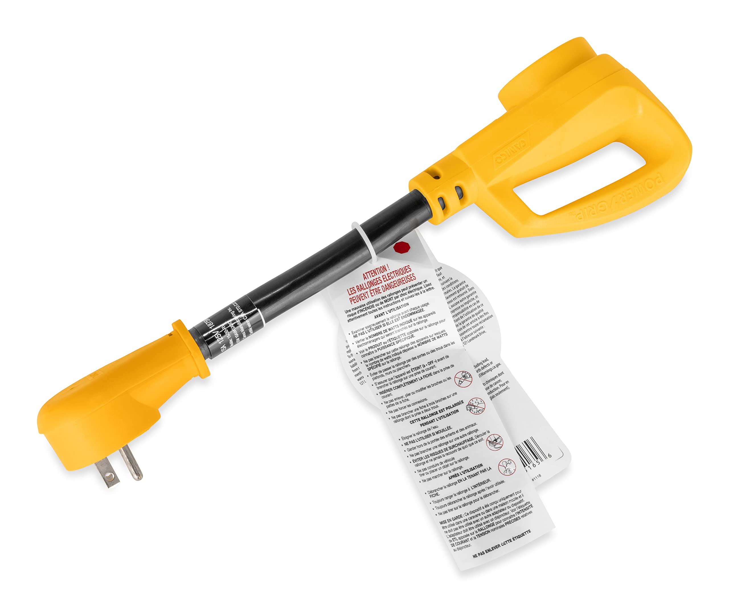 Camco ETL-certified RV adapter for safe outdoor use.