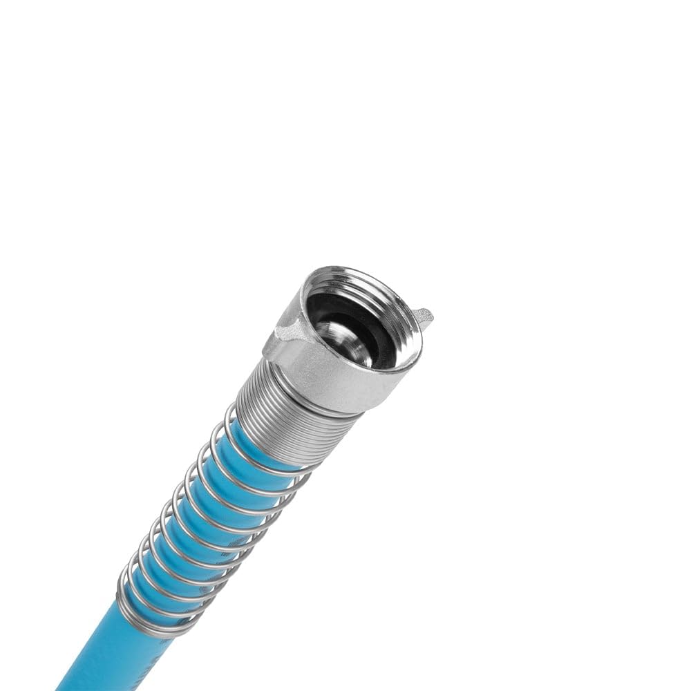 Camco EvoFlex hose with stainless steel strain relief ends.