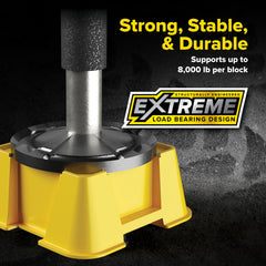 Camco FasTen RV Big Block with carry handle for simple transport between spots.