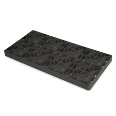 Camco FasTen blocks measure 17 by 8.5 by 1 inches for stacked leveling.