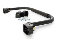 Camco Fold-Away RV Grab Handle extended for secure entry and exit.