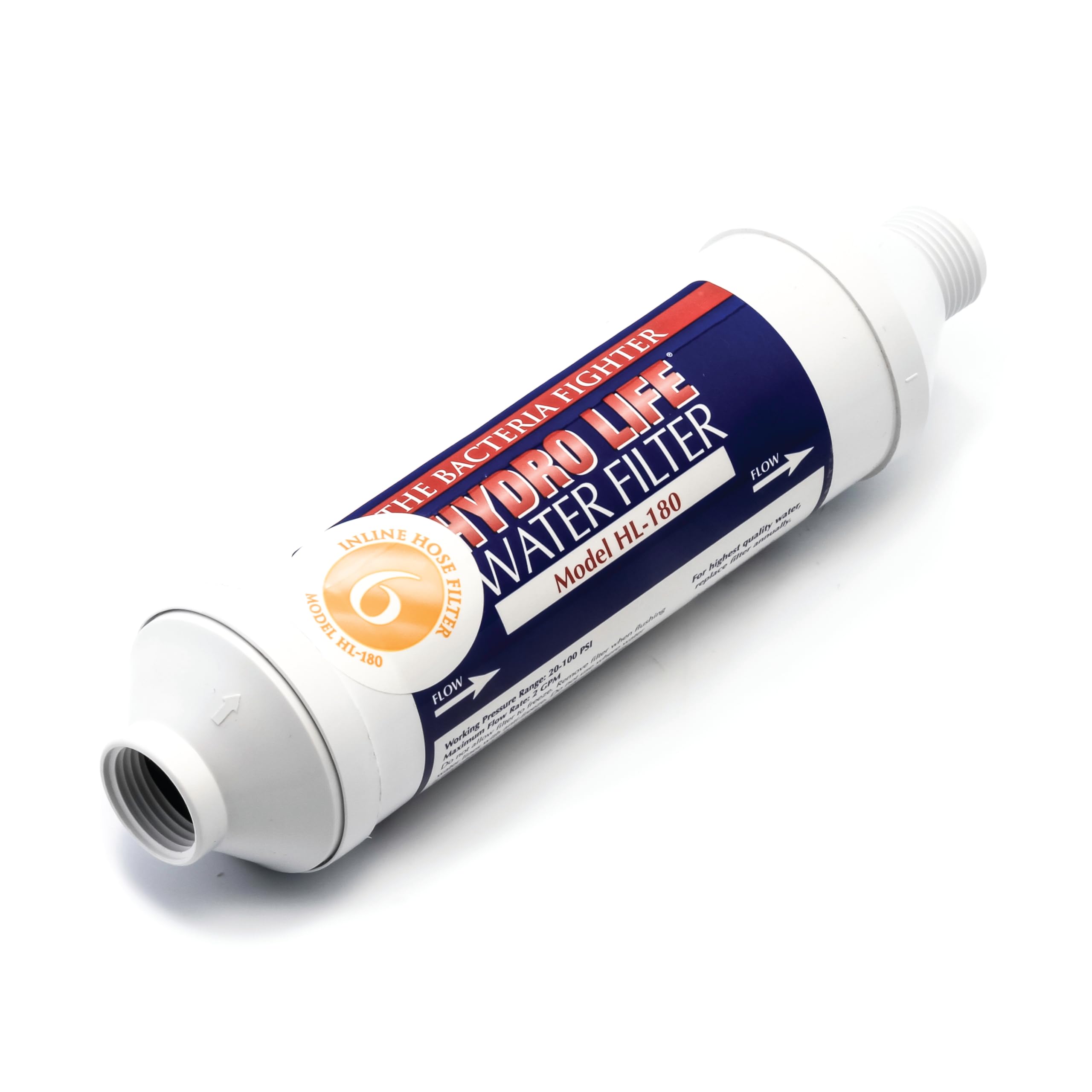 Camco Hydro Life cartridge detail highlights KDF media and GAC filtration benefits