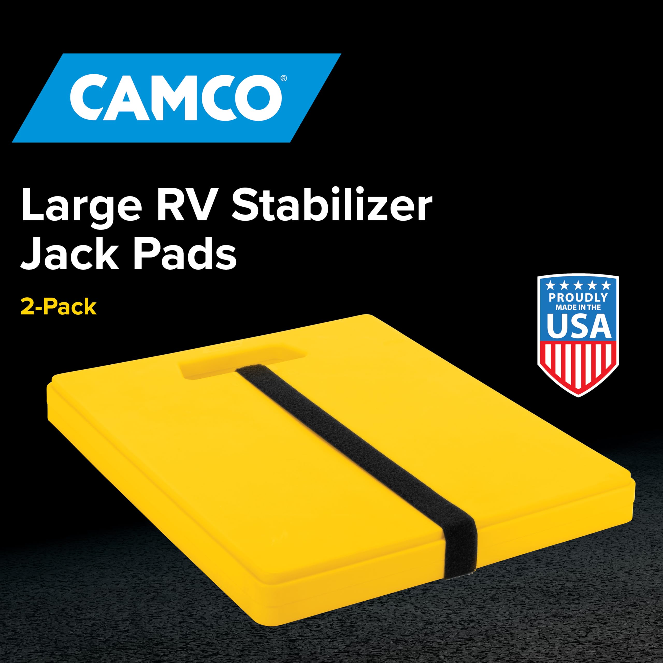 Camco interlocking design keeps stabilizer pads secure and easy to store