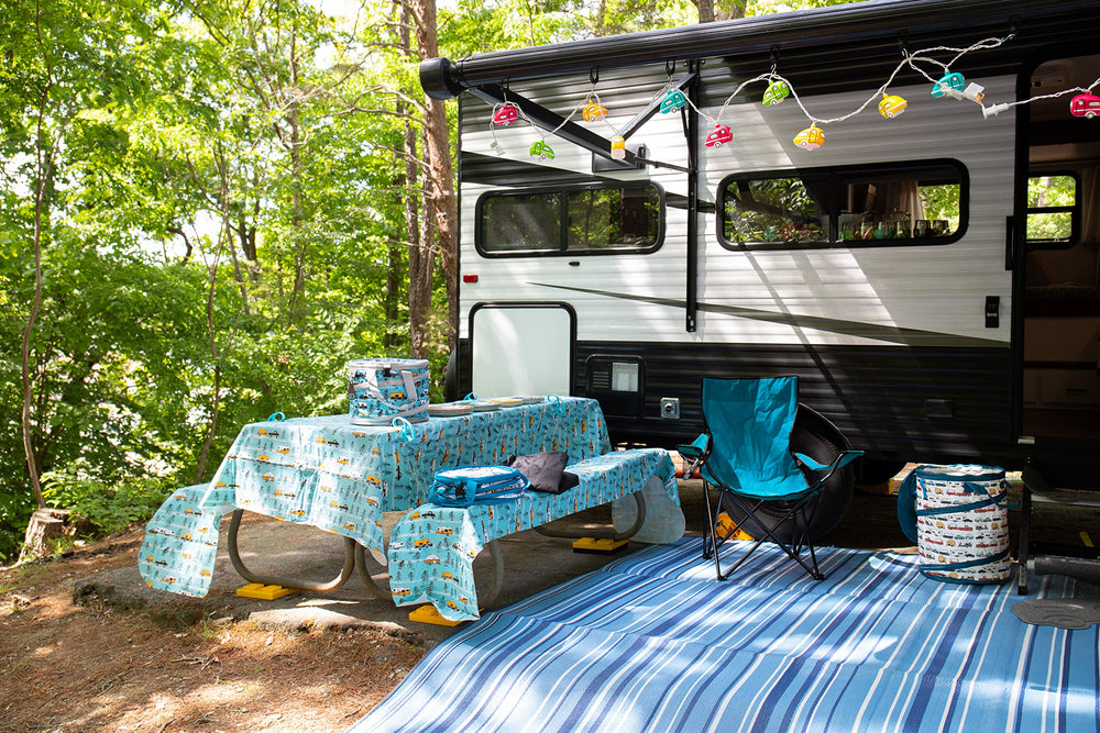 Camco 4-pack leveling blocks offered for flexible RV setups.
