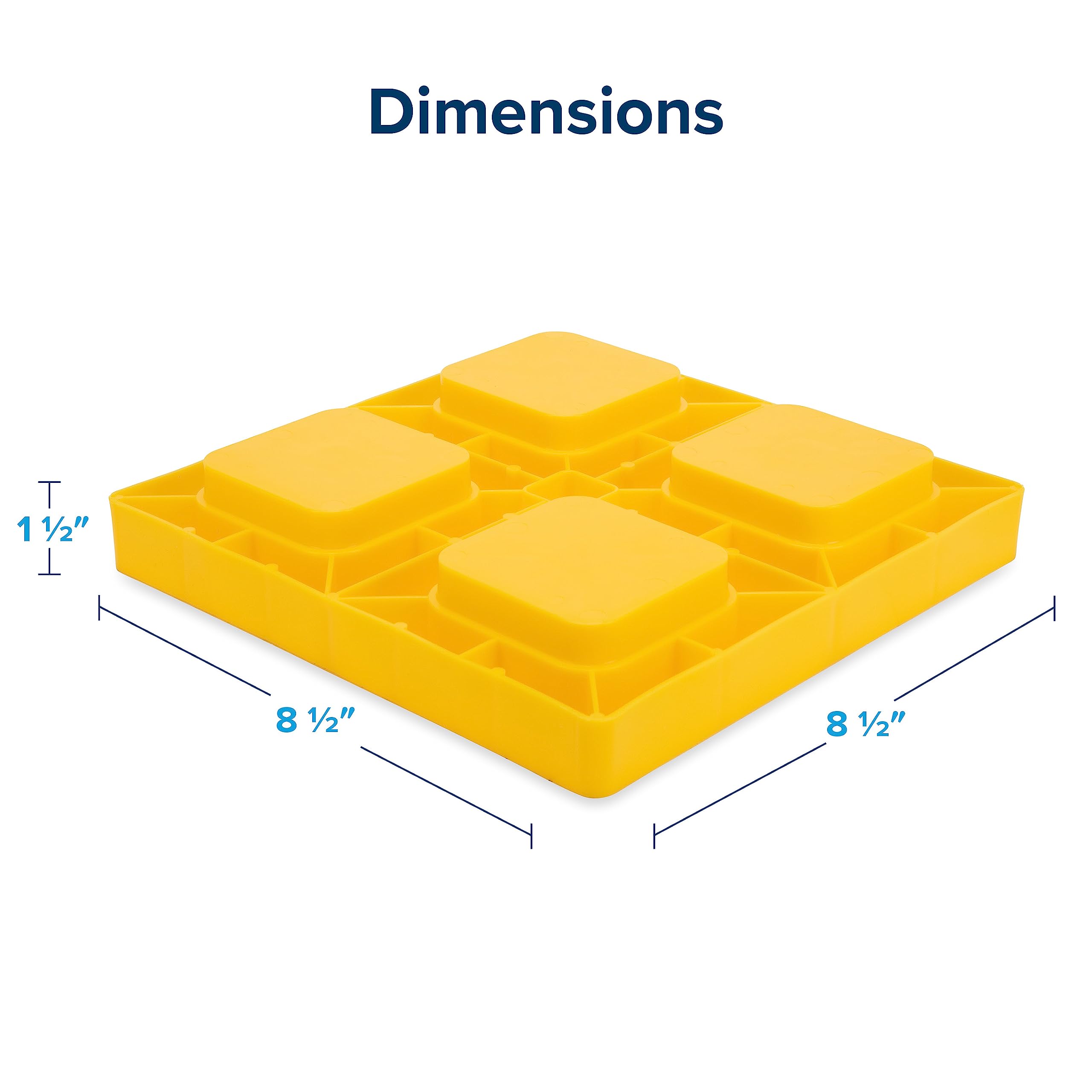 Camco leveling blocks are easy to clean and carry after use.