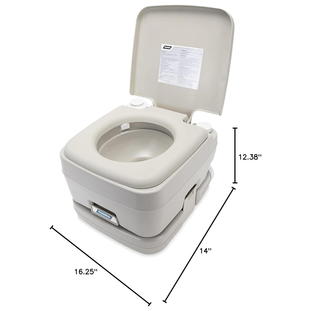 Camco bellows flush system provides a smooth rinse for easy use.