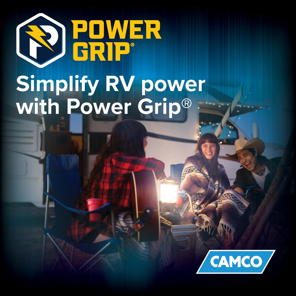 Camco Power Grip adjustable cord organizer for tidy storage