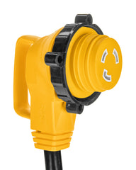 Camco PowerGrip 90-degree heads reduce strain during plugging and unplugging