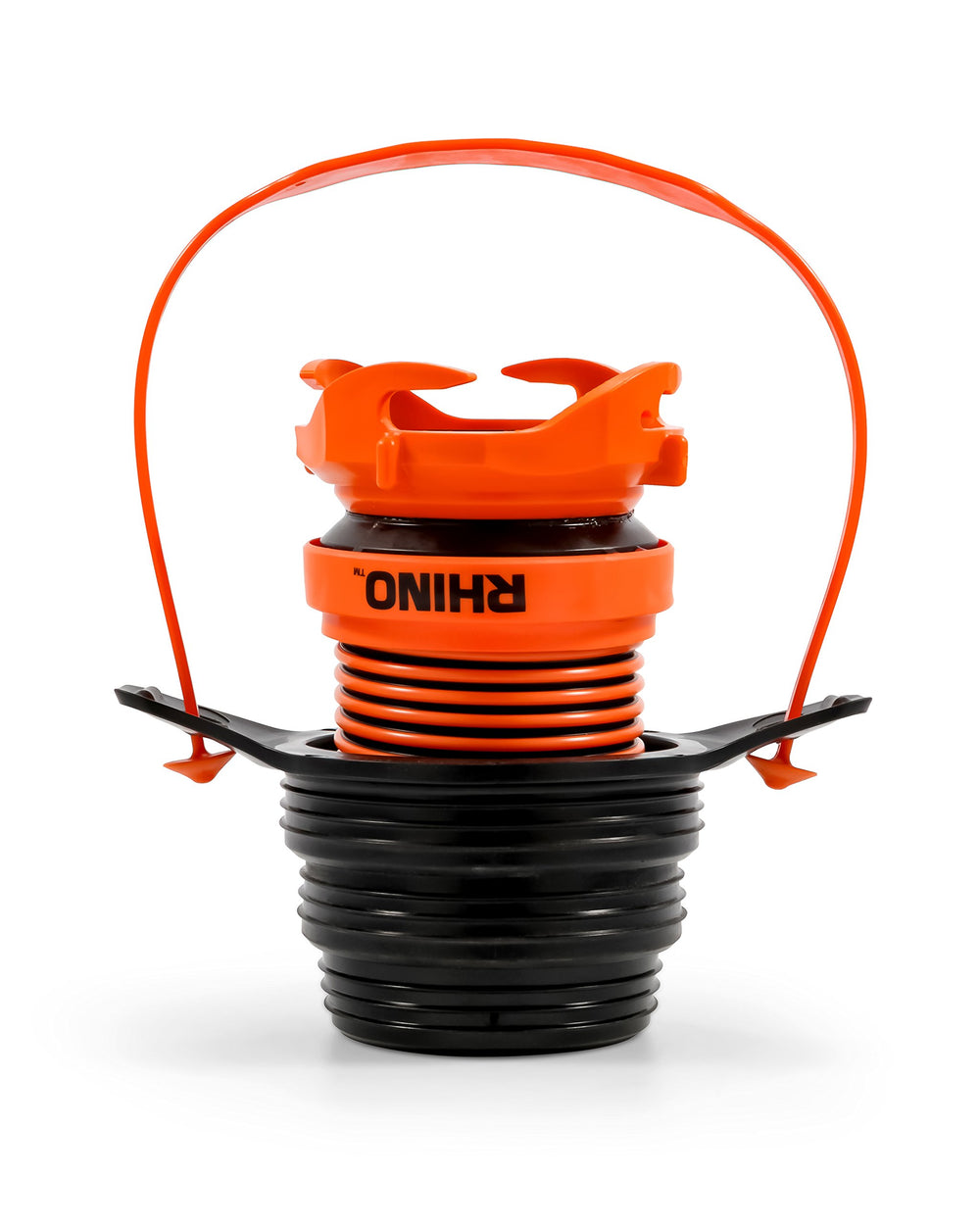 Camco Rhino quick-disconnect helps keep hands clean after draining.