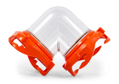 Camco Rhino tote-tank adapter shows universal lug-fit for odor-tight sealing.