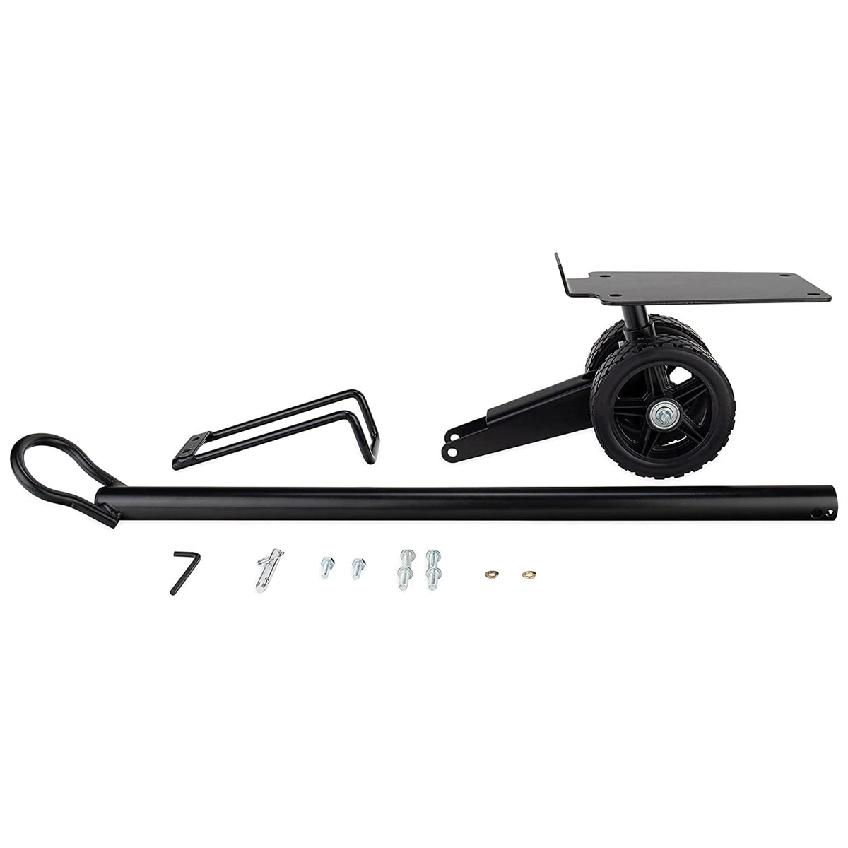 Camco Rhino tote tank steerable wheels for easy maneuvering and weight distribution
