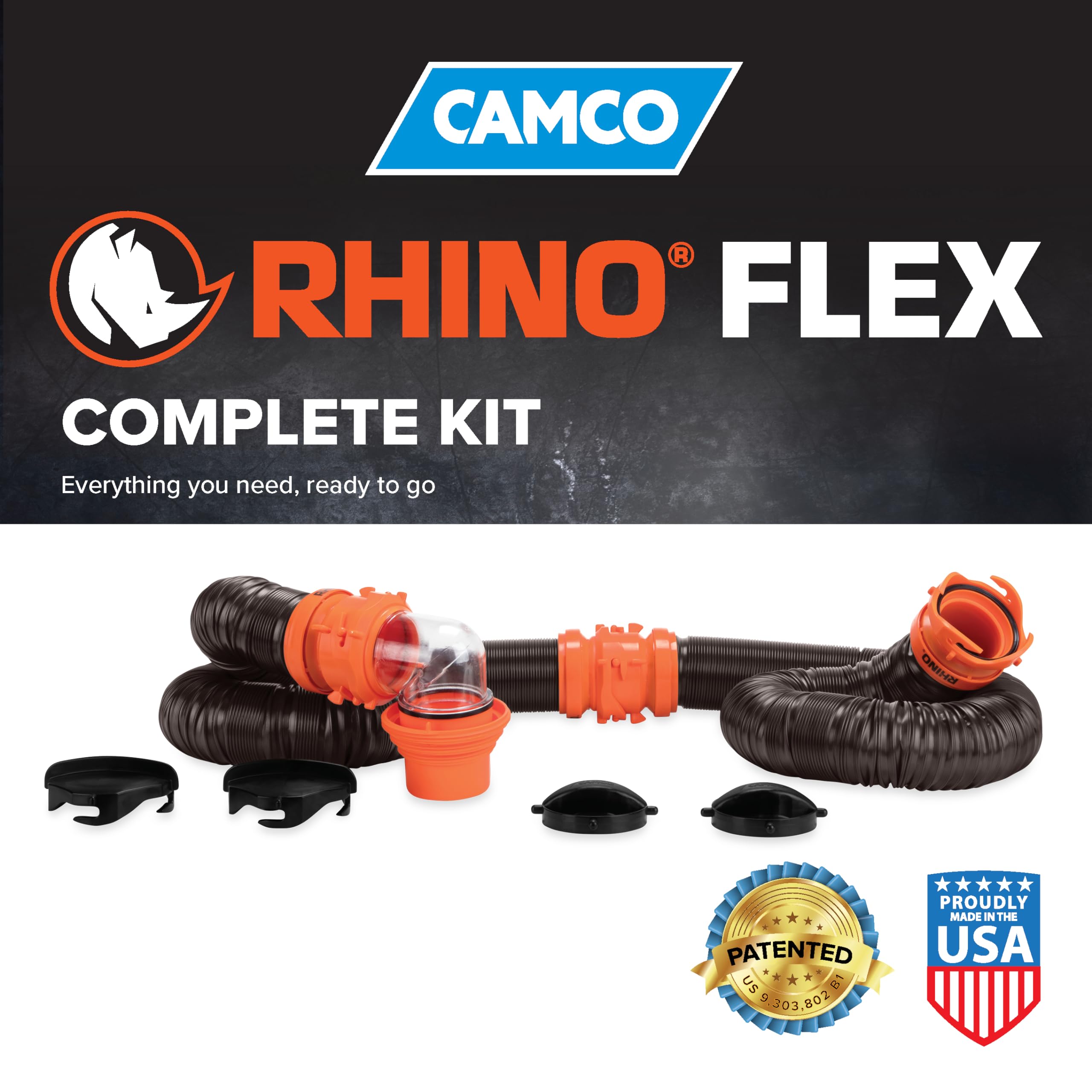 Compact storage in a 4-inch RV bumper with RhinoFLEX.