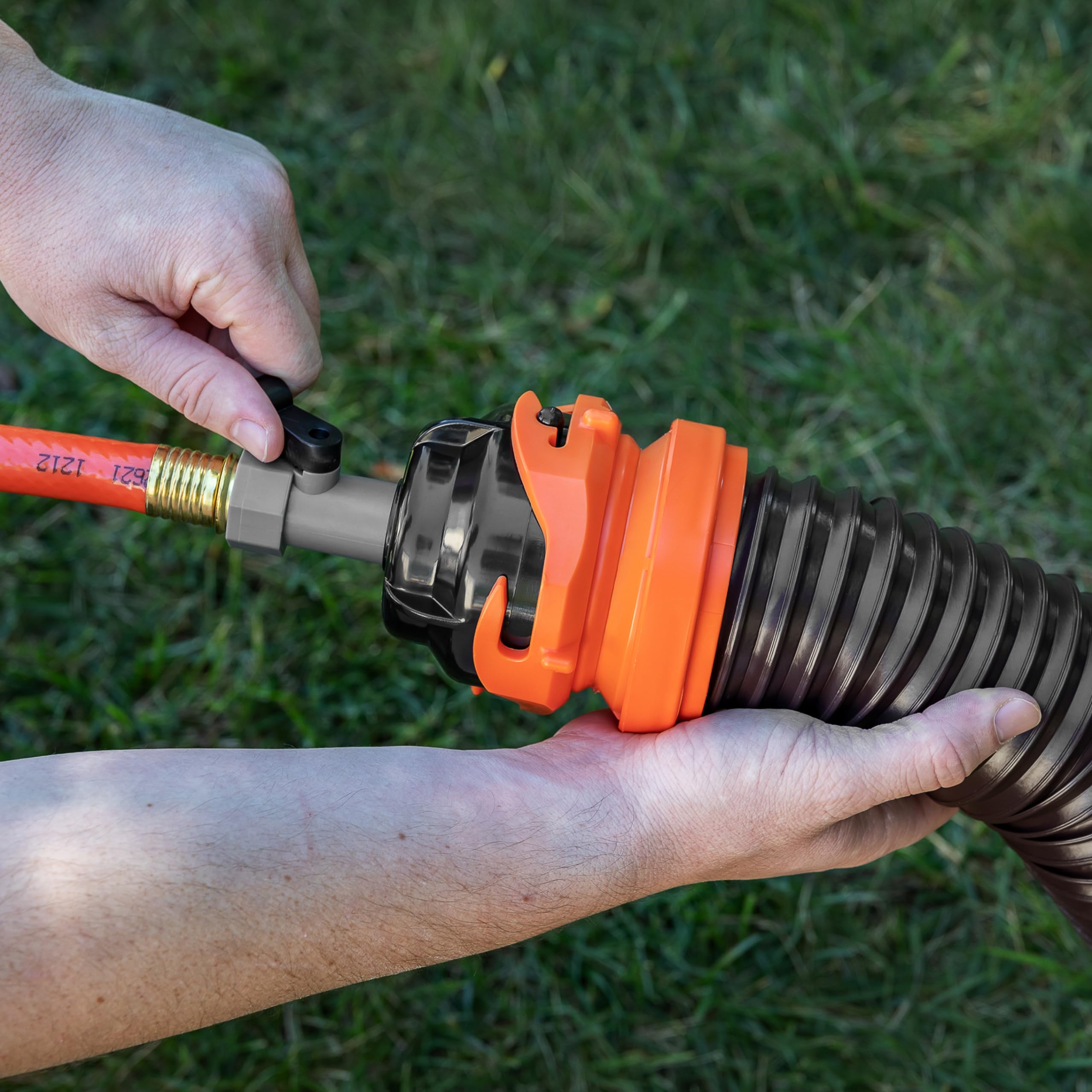 Camco RhinoFlex with ergonomic wings for easy grip and handling.