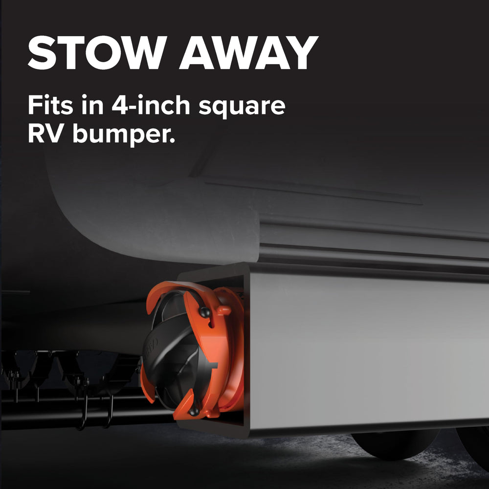 Two 10-foot sections collapse to 39 inches for storage.