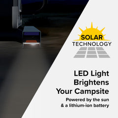 Camco solar light activates on motion for hands-free nighttime entry