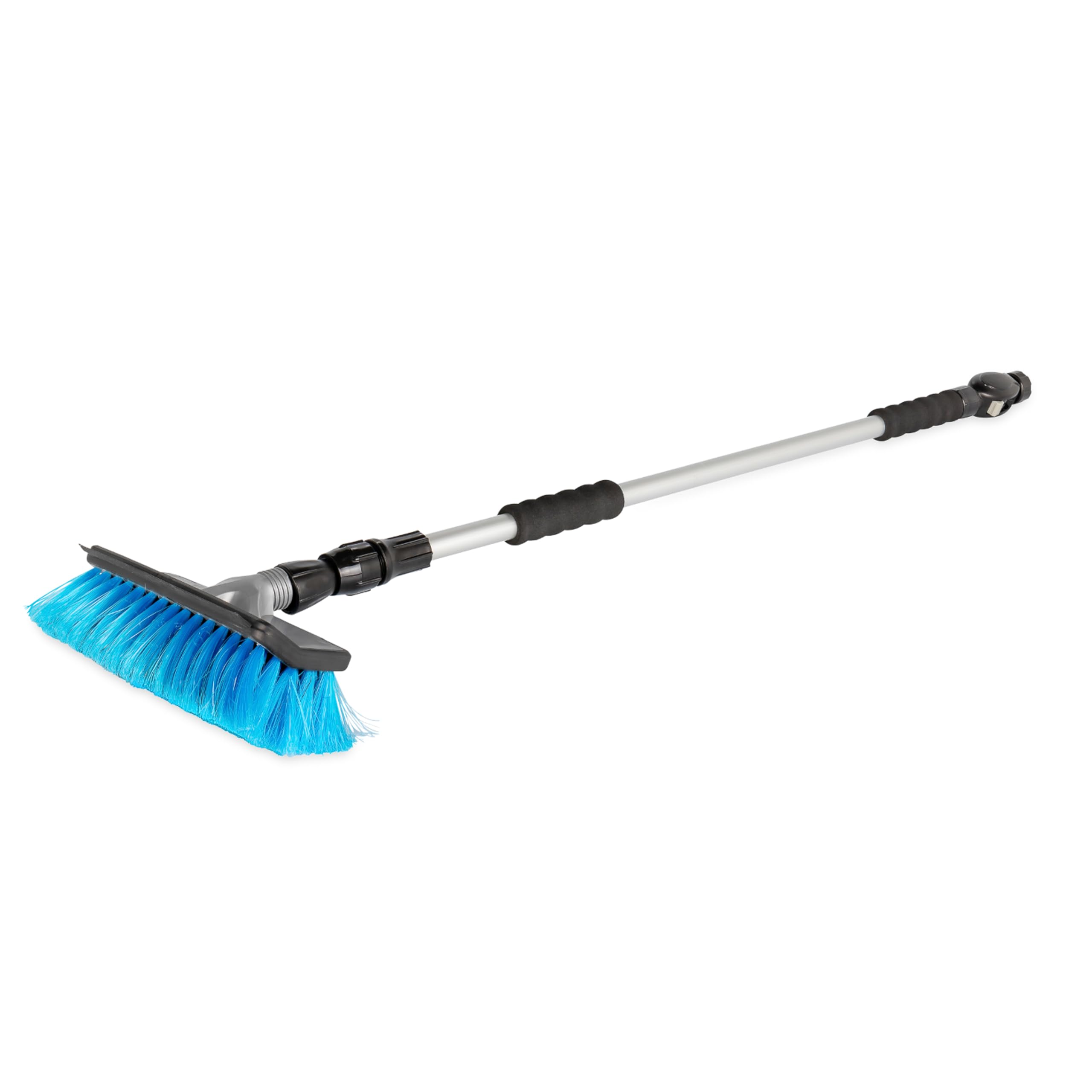 Camco RV Flow-Through Brush with adjustable handle for hard-to-reach surfaces