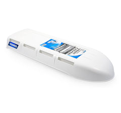 Camco RV Refrigerator Vent Cover front view with low-profile design