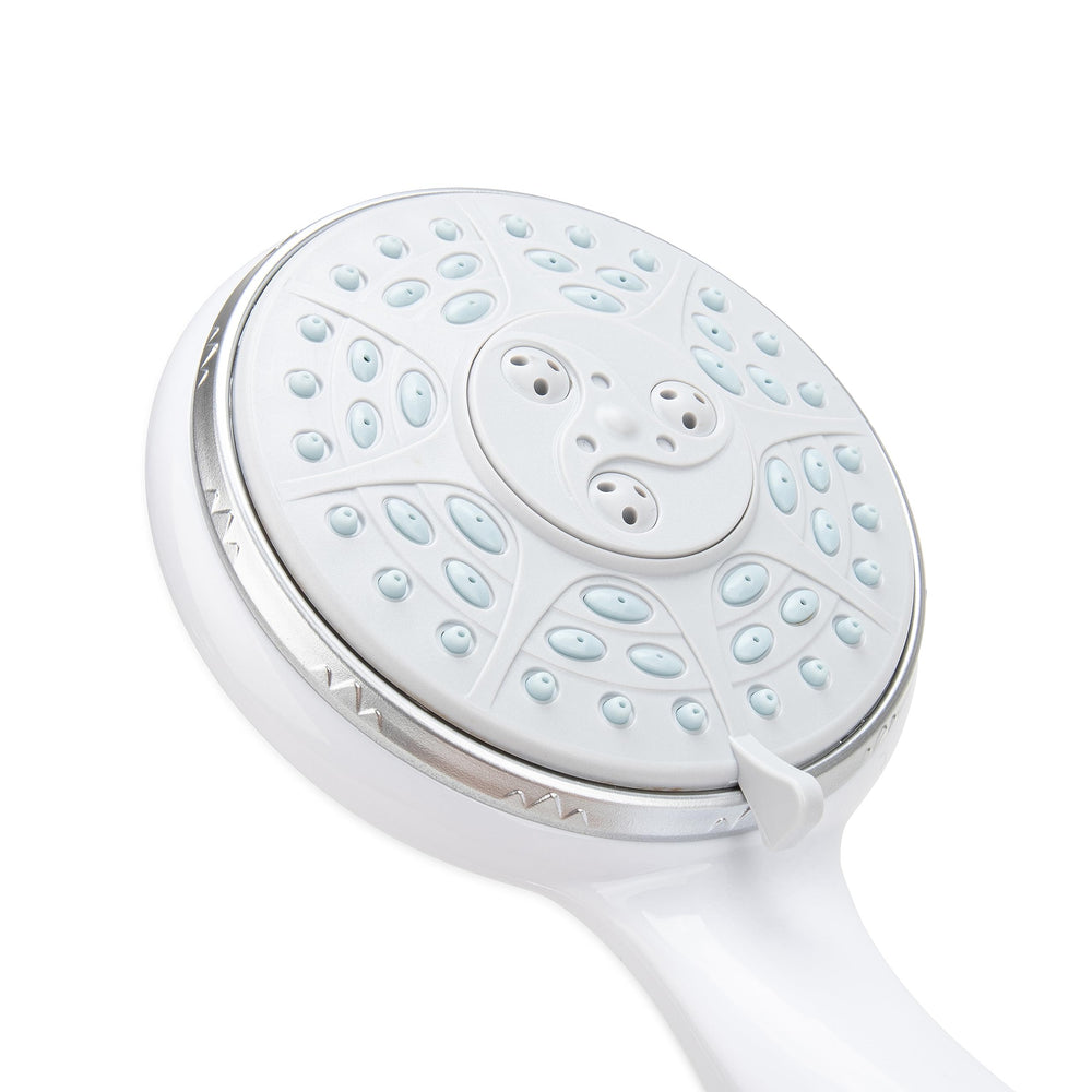 Camco RV shower head rubber tips simplify cleaning and maintenance.