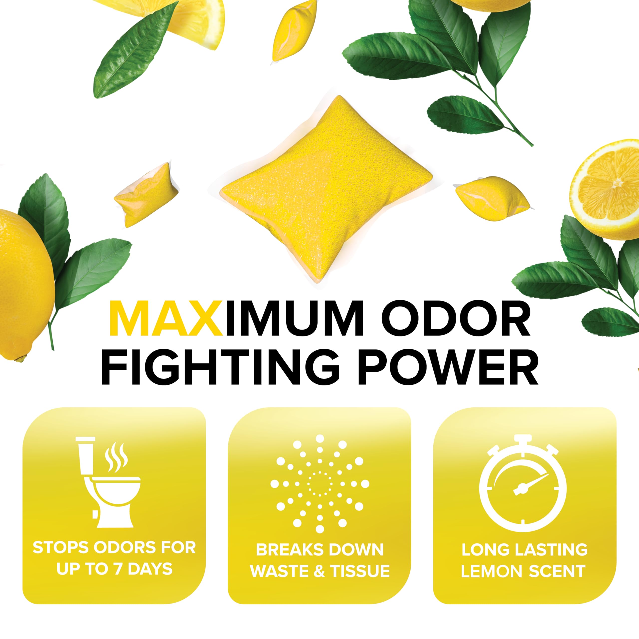 Applying Camco TST MAX drops to break down waste and reduce clogs