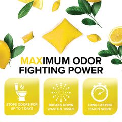 Applying Camco TST MAX drops to break down waste and reduce clogs